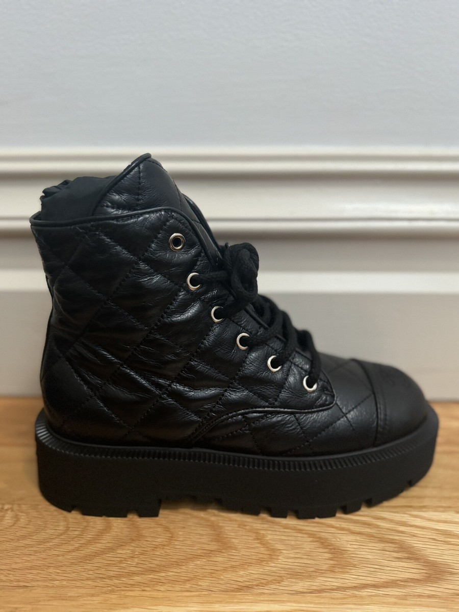 NEW! 2024 chanel combat boots 38 | eBay