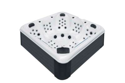 Outdoor Whirlpool 90 DÜSEN Aussenwhirlpool 220x220 cm Spa Pool Vision AUF LAGER!
