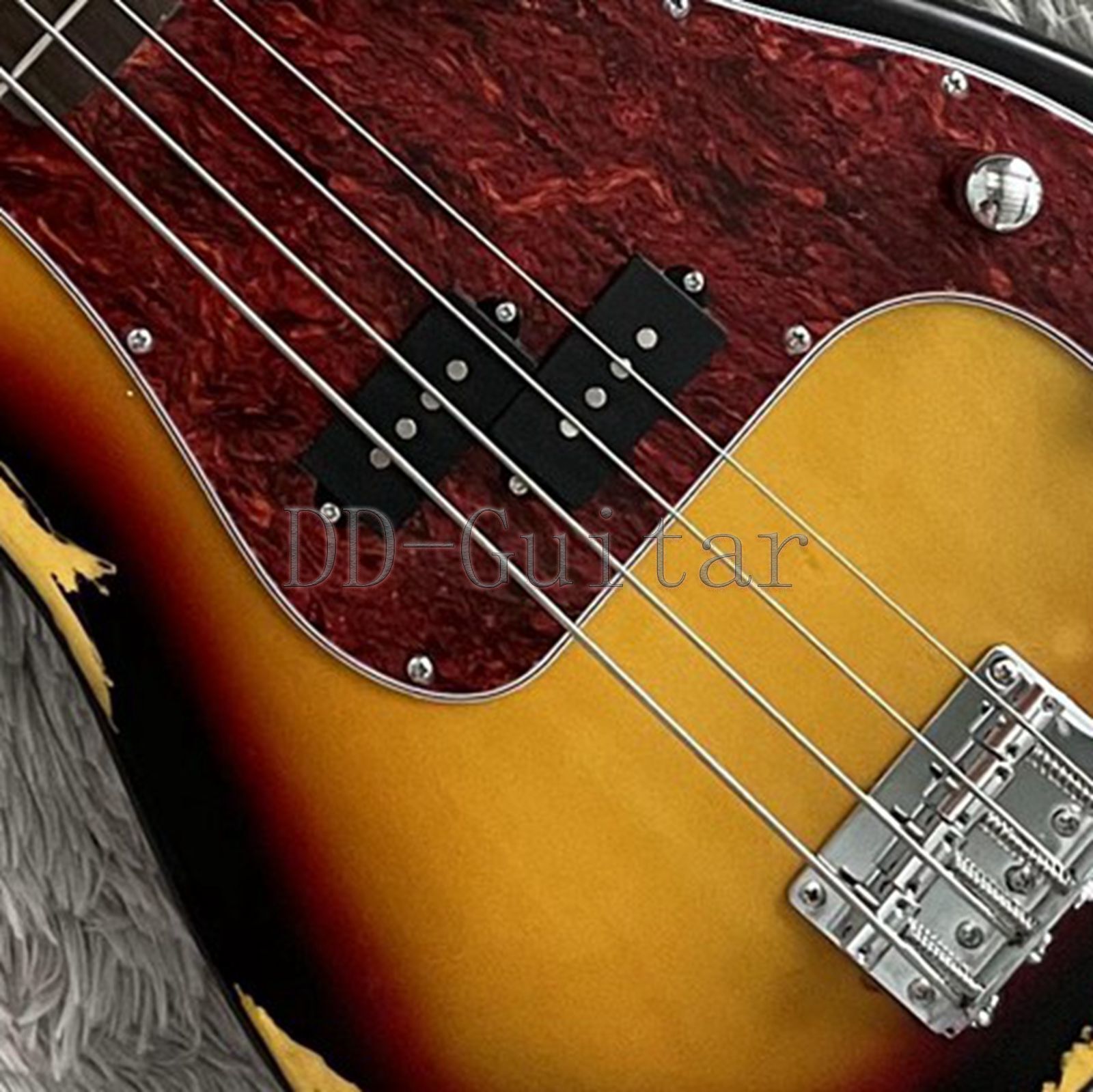 Solid Body Electric Precision Bass Guitar Rosewood Fretboard Nitro