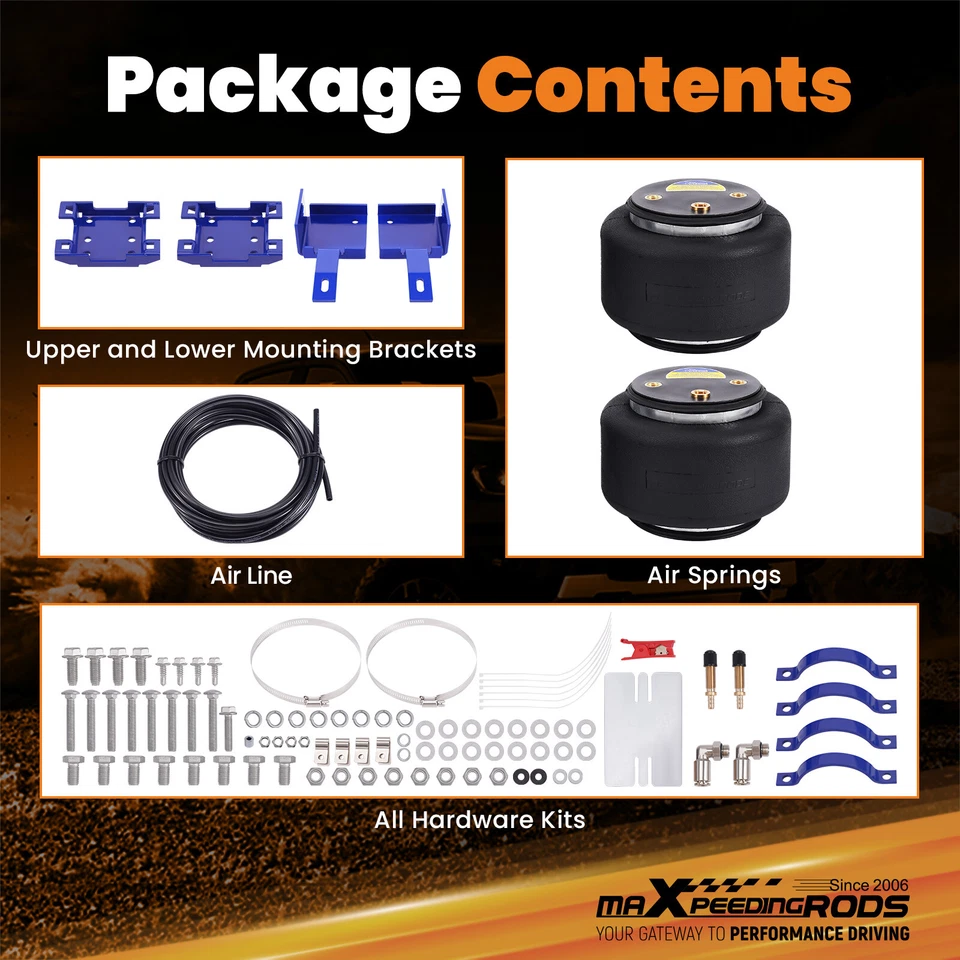 Kit de suspensión de resorte neumático trasero para Chevrolet Express 2500 3500 1996-2023 Foto 4 de 4