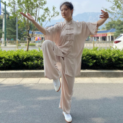 Unisex Summer Cotton Tai chi Uniforms Kung fu Martial arts Wushu Wing Chun Suit