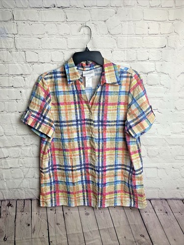 Alfred Dunner Womens Size S Button Up 