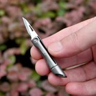 Mini Titanium keychain Bamboo Folding Knife Paper Cutter Outdoor Pocket
