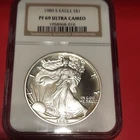 U.S. Mint 1989 American Eagle 1oz Silver Proof NGC PF69 Ultra Cameo