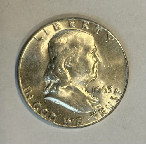1963 D Franklin Half Dollar BU
