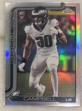 2025 Topps Chrome - JIHAAD CAMPBELL - #366 Refractor | Philadelphia Eagles (RC)