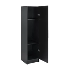 Prepac Elite 65 in. Engineered Wood Narrow Storage Cabinet in Black