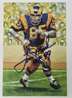 Tom Mack Signed Autographed NFL HOF Goal Line Art Card GLAC RAMS