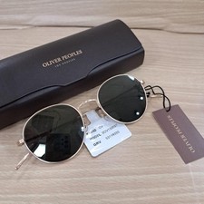 Oliver Peoples OV1306ST Gold Vintage Glass Sunglasses Men's Eyewear With Case