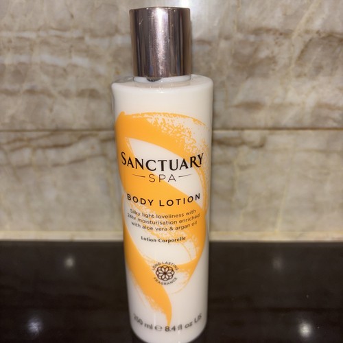 Sanctuary Spa Body Lotion with Aloe Vera & Argan Oil 250ml Brand New - Picture 2 of 4