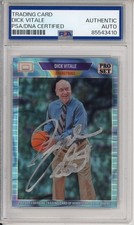 2024 LEAF PRO SET DICK VITALE  SIGNED 1/1 PROOF CARD PSA DNA COA AUTOGRAPHED