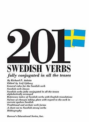 201 Swedish Verbs: Fully - Paperback, by Auletta Richard; Sjoberg - Acceptable