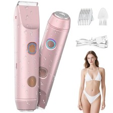 Bikini Trimmer for Women   Dual-Head Electric Razor, IP67 Waterproof USB-C Re...