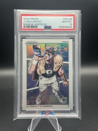 J.J. McCarthy #M-JJM 2024 Panini Prizm Manga card