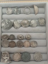 Metal Detecting Finds Mixed Lot Coins Hammered Silver And More 