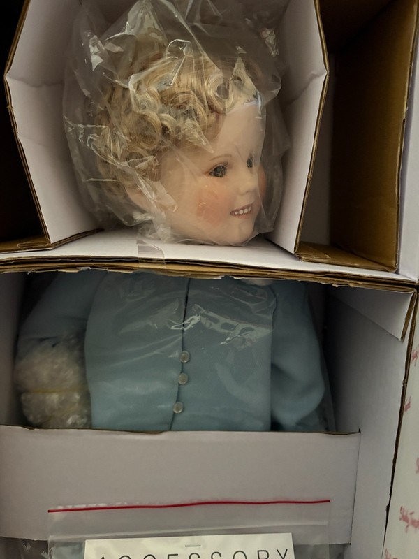 Danbury Mint Shirley Temple Toddler Doll Sunday Best ; Not Opened; 1990