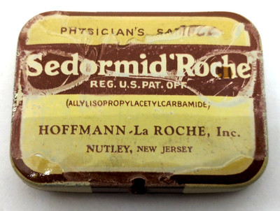Sedormid Roche Hoffmann La Roche Inc Nutley NJ vintage tin