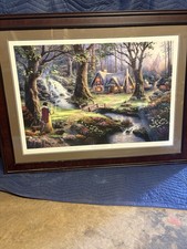 Thomas Kinkade Snow White Discovers The Cottage LE 59/295 Framed COA