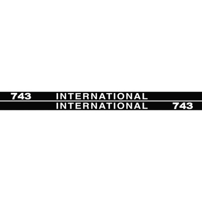 IHC Aufkleber international 743 Logo Emblem Sticker Label lang