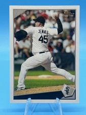 2009 TOPPS BOBBY JENKS WHITE SOX NO NAME ON FRONT ERROR NNOF!!