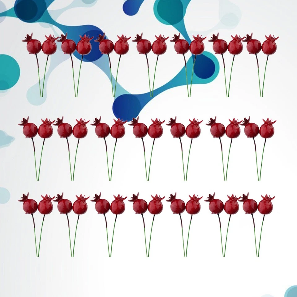  50 Pcs Granatapfel Deko Naturgetreue Fruchtdekoration Gartendekoration - Bild 4 von 4