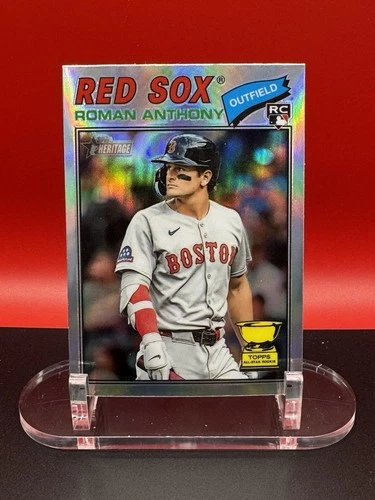 2026 Topps Heritage ROMAN ANTHONY RC #86 CHROME REFRACTOR Boston Red Sox Rookie