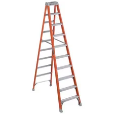 Louisville Fs1510 10 Ft Fiberglass Stepladder, 300 Lb Capacity