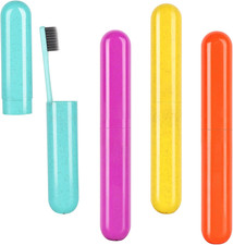 4 Pack Travel Toothbrush Case Portable Travel Toothbrush Holder Plastic Toothbru