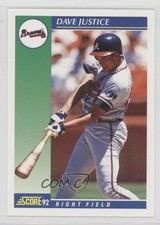 1992 Score David Justice #4 2e9