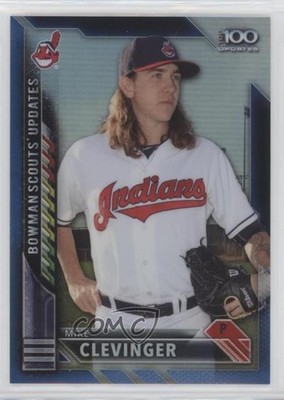 2016 Bowman Chrome Blue Refractor 70/150 Mike Clevinger #BSU-MC Rookie RC 08jk