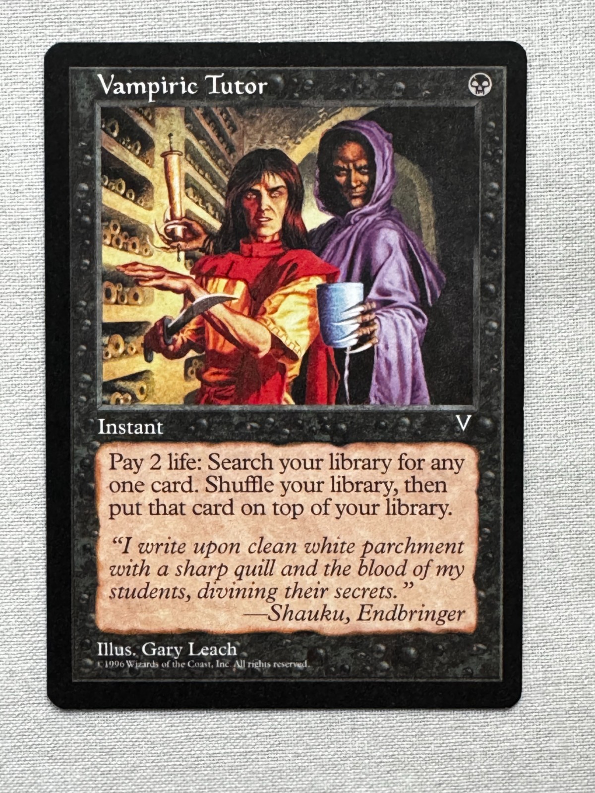 MTG - Vampiric Tutor - Visions - 1996 - NM