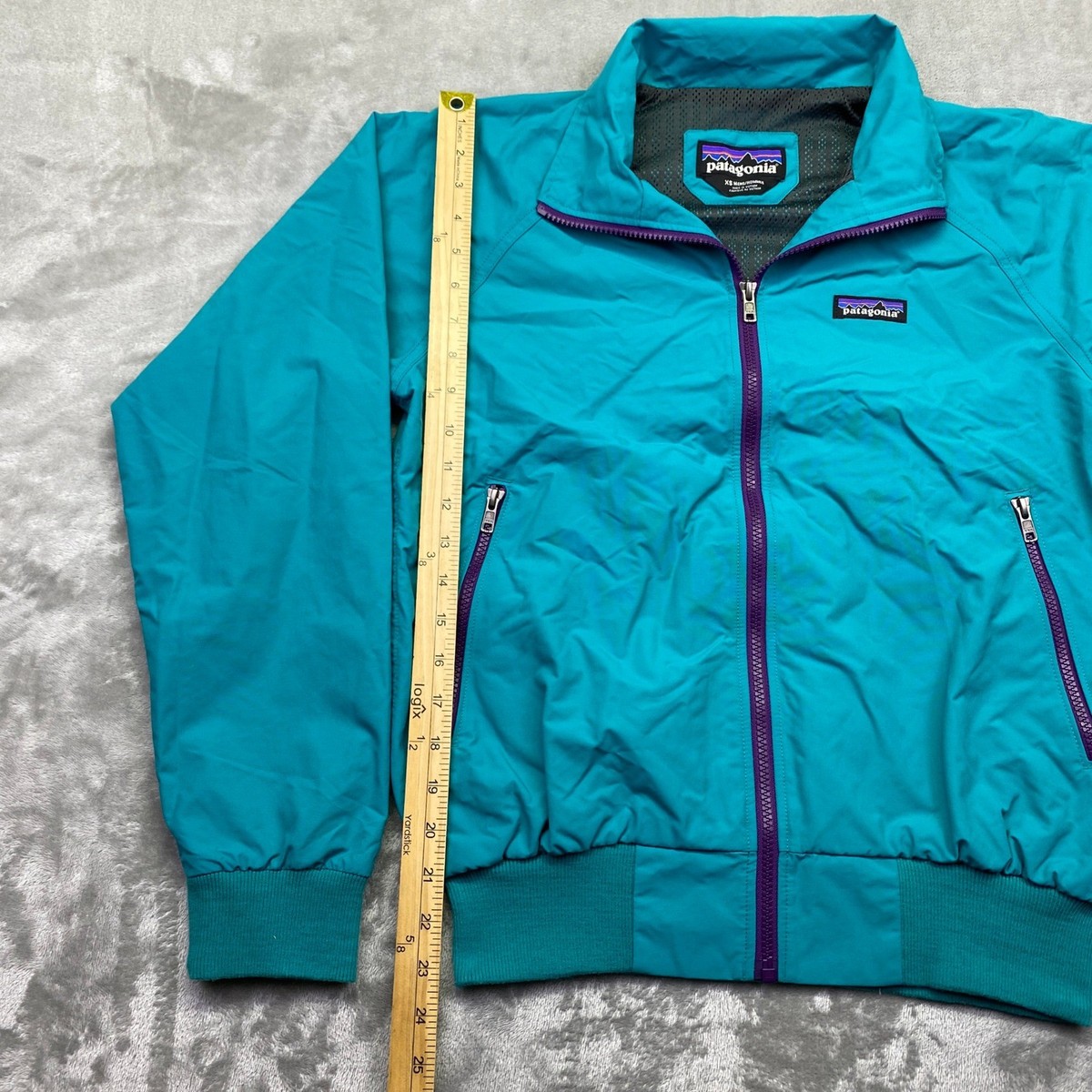 超絶希少‼️/極美品　Patagonia Lined Baggies JKT Patagonia Baggies Jacket Mens XS Teal Blue Purple Zip Nylon
