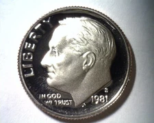 1981-S TYPE 1 ROOSEVELT DIME SUPERB++ PROOF DEEP CAMEO SUPERB++ PR DCAM 99c SHIP