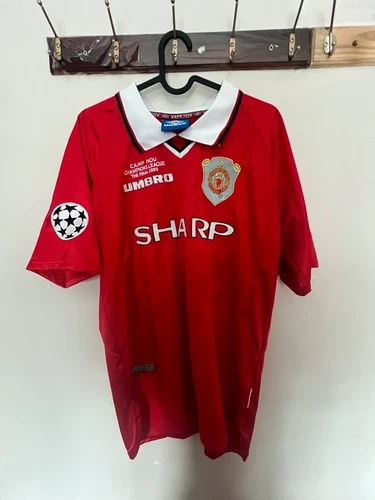 Manchester United 1998/1999 UCL Final Home Shirt - Roy KEANE #16 - Size Large