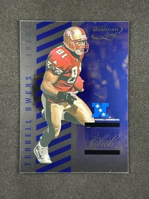 2001 Quantum Leaf #TC5 Terrell Owens Touchdown Club /2000 San Francisco 49ers