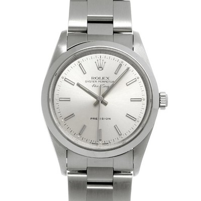 ROLEX Air King 14000 Silver Case Size 34 x 34 mm Men's Used Watch #73567