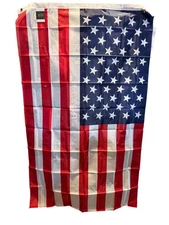 NEW American Flag 35" X 60" Polyester With Metal Grommets For Hanging Outdoor