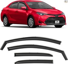 Glass in-Channel Extra Durable Rain Guards for Sedan, Window For Corolla 14-19