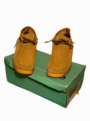New Original Box Clarks Wallabee Mens US 9 UK 7.5 Shoes 1970's Tan