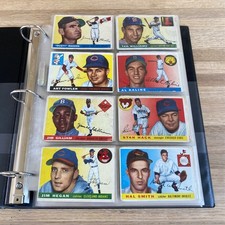 1955 Topps Near Complete Set 201/206 - Williams, Killebrew, Berra