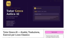 TUTOR GRECO AI 12 Mesi Accesso Web Completo Analisi, Traduzione, Esercizi