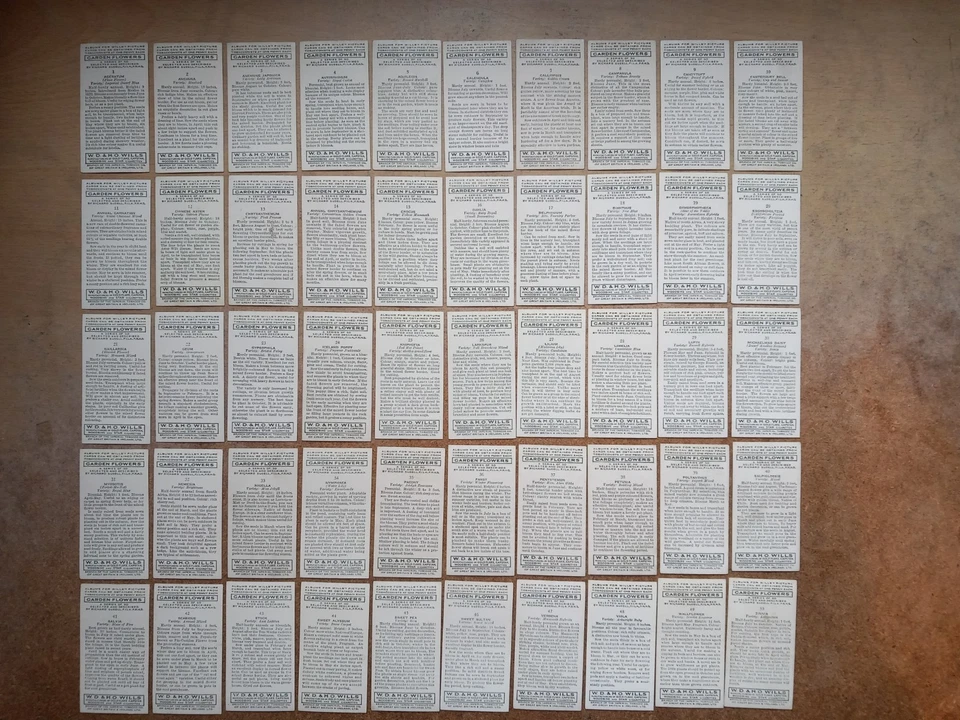 WILLS: Garden Flowers by Sudell 1939 Full Set 50 in good to vg condition - Image 2 of 2