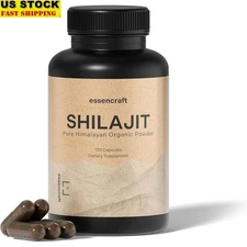 Himalayan Organic Shilajit Resin Extract 85+ Trace Minerals Humic & Fulvic Acid