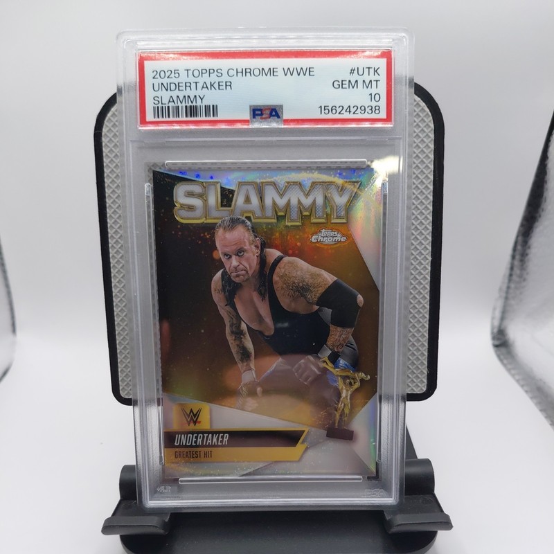 Undertaker Slammy PSA 10 GEM MINT 2025 Topps Chrome WWE  #SMY-UTK 