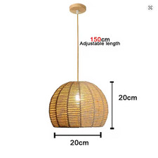 lampe suspendue Lustre Plafond luminaire Rotin Osier Bambou luminaire
