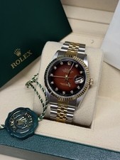 Rolex Datejust 36mm 1996 Box & Papers Factory Red Vignette Diamond Dial 16233