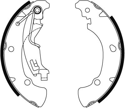 Bremsbackensatz TRW GS8488 Fiat 77362449 Lancia 77362449-image