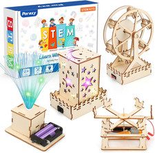 4 in 1 STEM Kits for Kids Age 8-10, Science STEM Projects for Kids 8-12, 3D Puzz