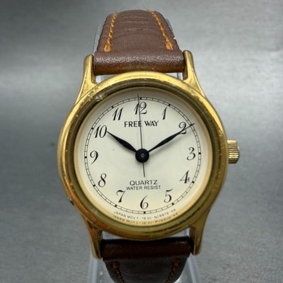 Citizen Free Way Watch Women 24mm White Dial Gold Tone 7630-S34961 New Battery
