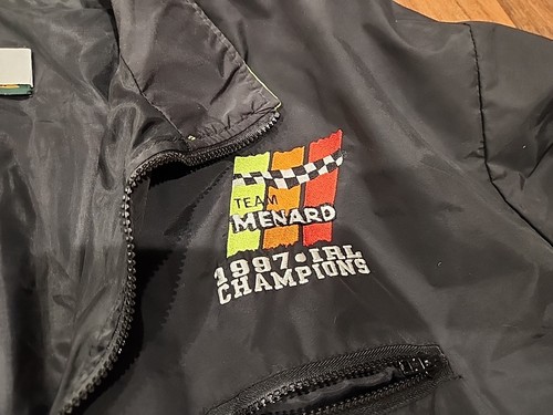 Vintage 1997 IRL Champions Glidden Racing Indycar Team Menard Jacket 2XL - Picture 3 of 6